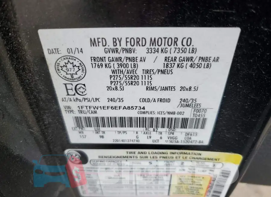 1FTFW1EF6EFA85734 Photo# 12