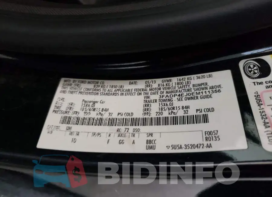 3FADP4EJ0EM111356 Photo# 12