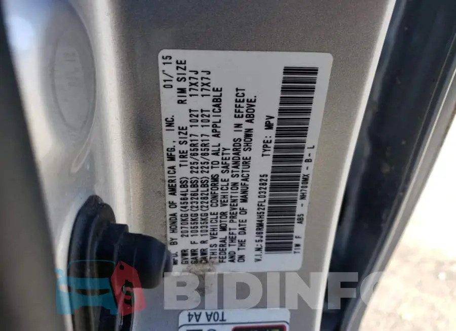 5J6RM4H52FL032825 Photo# 13