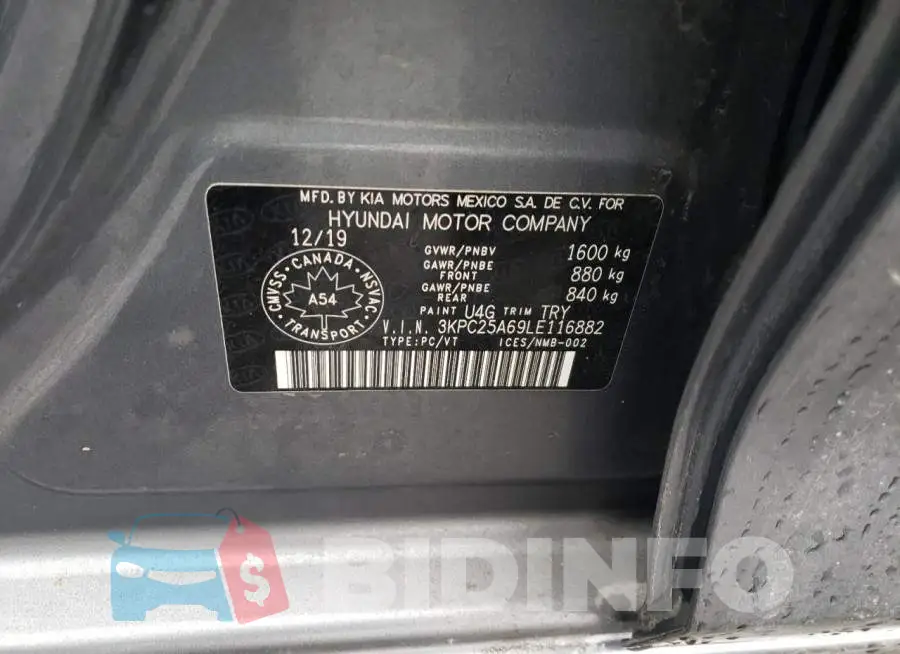 3KPC25A69LE116882 Photo# 12