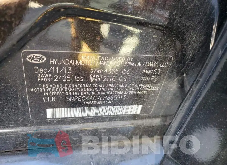 5NPEC4AC7EH865913 Photo# 12