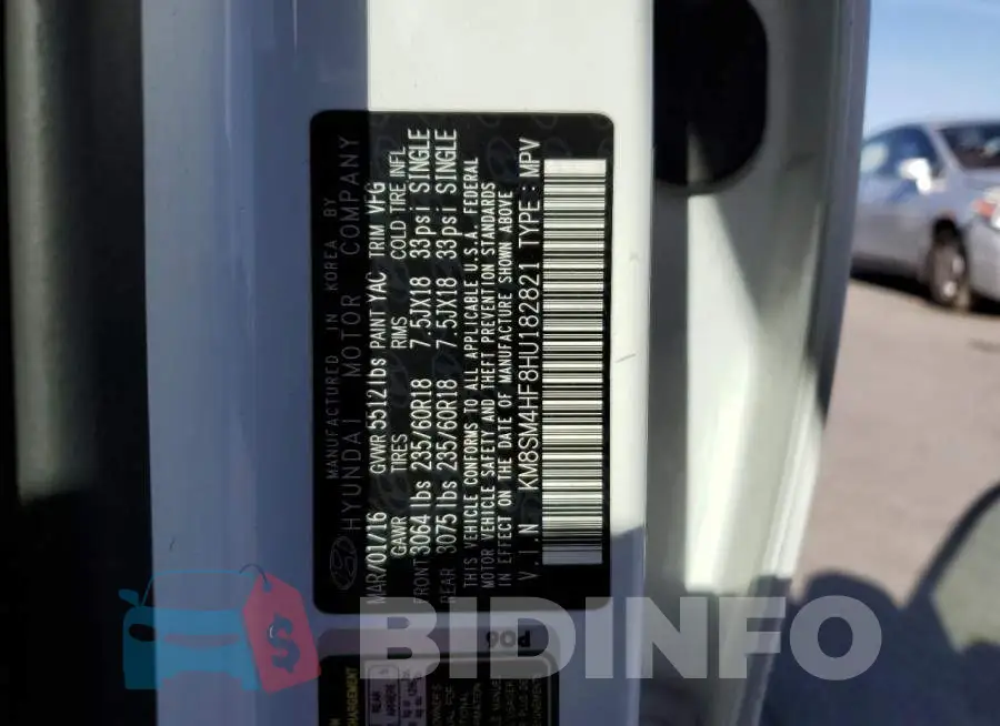 KM8SM4HF8HU182821 Photo# 13