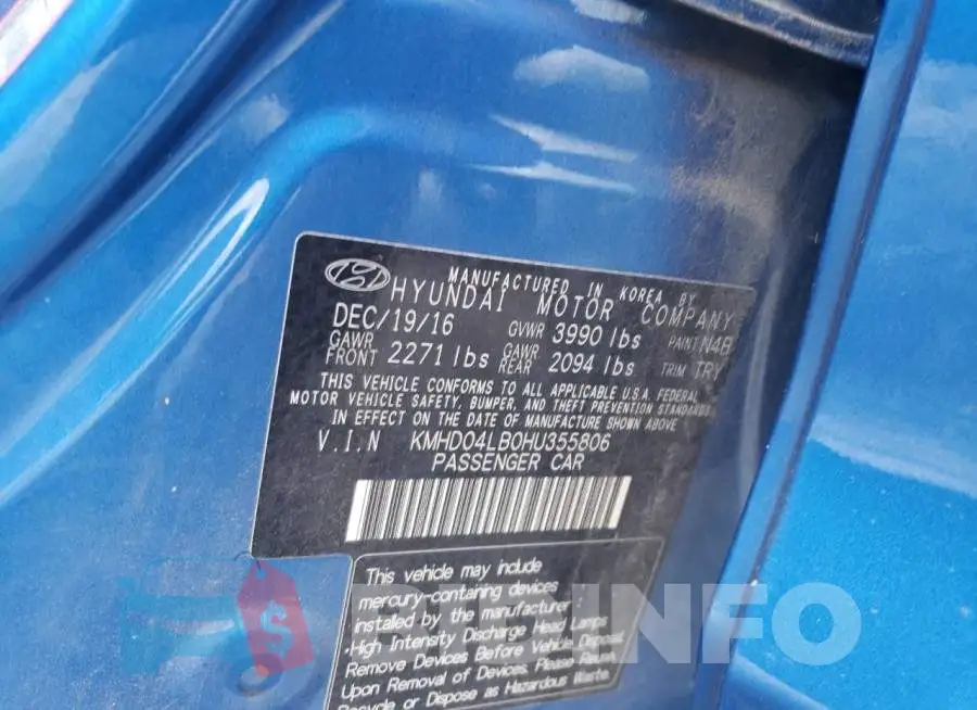KMHD04LB0HU355806 Photo# 12