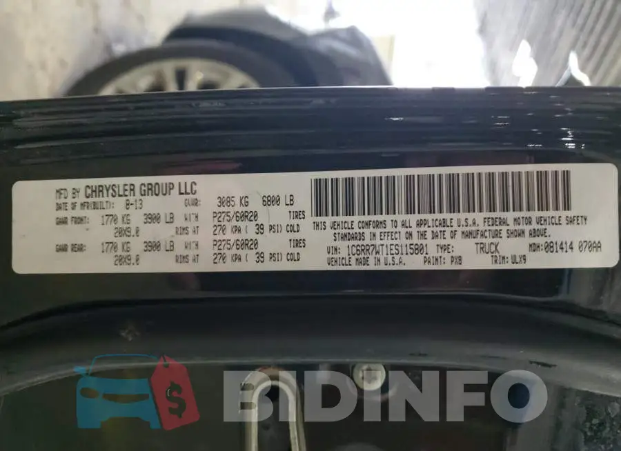 1C6RR7WT1ES115801 Photo# 12