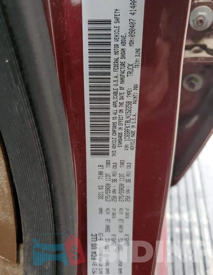 1C6SRFKT8LN152258 Photo# 12
