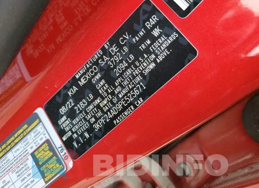3KPF24AD9PE525671 Photo# 12
