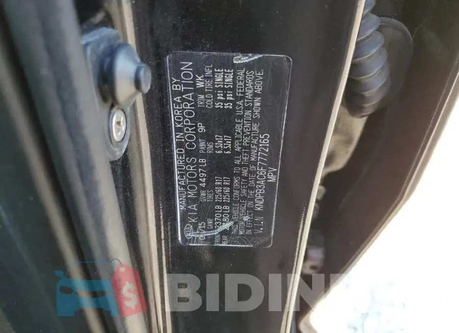 KNDPB3AC6F7772165 Photo# 12