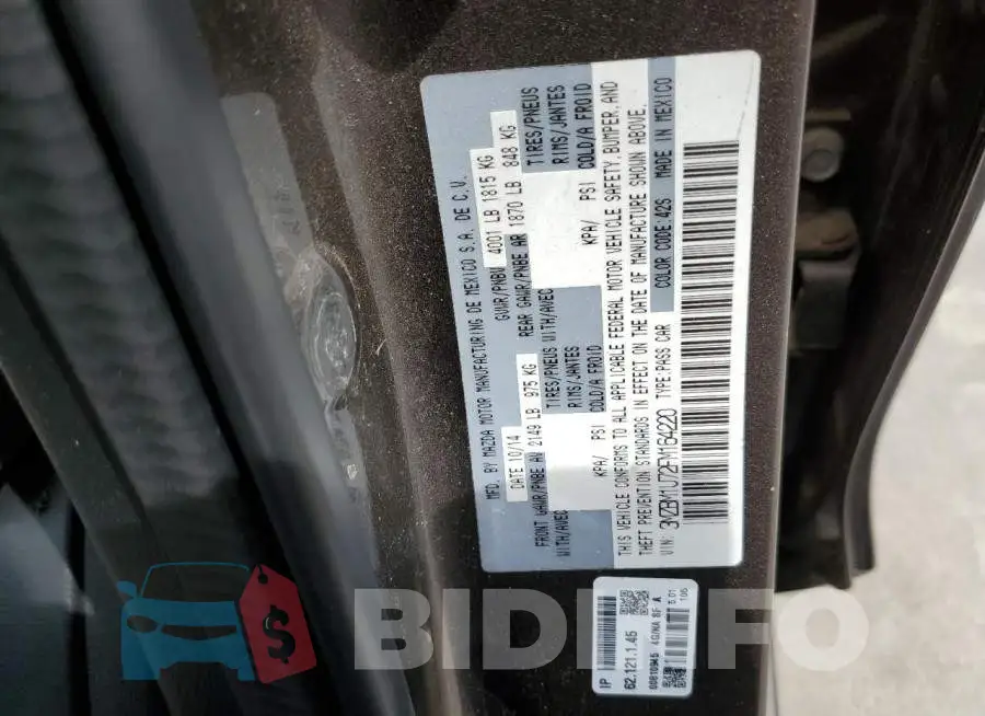 3MZBM1U72FM164220 Photo# 12