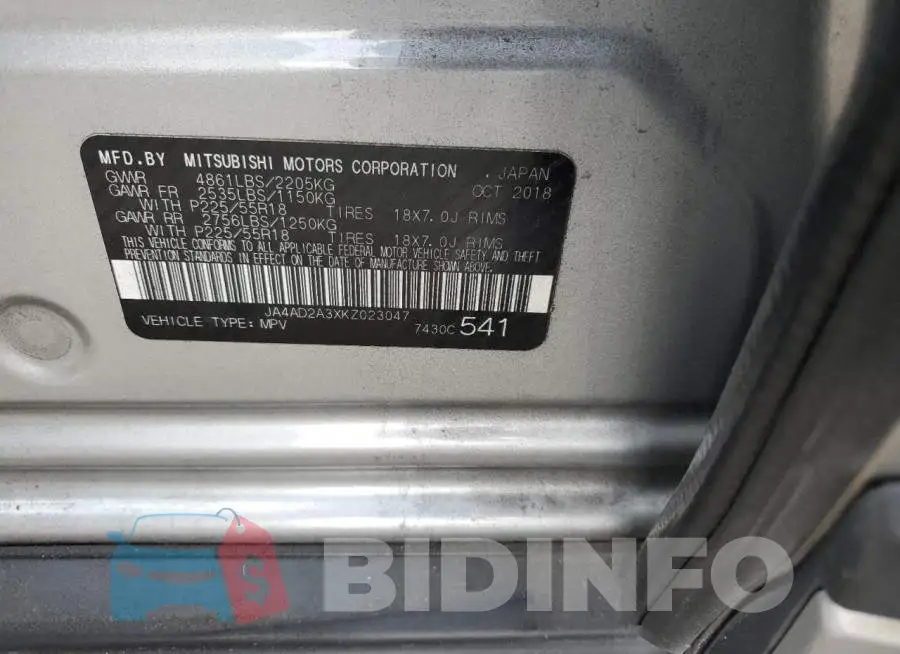 JA4AD2A3XKZ023047 Photo# 14