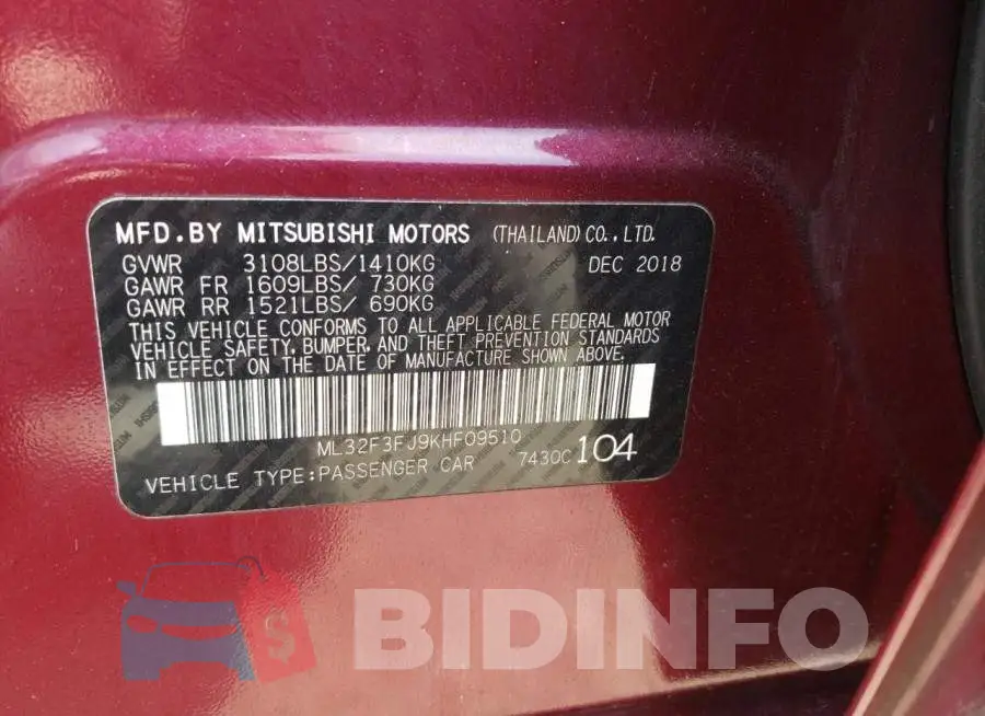 ML32F3FJ9KHF09510 Photo# 12