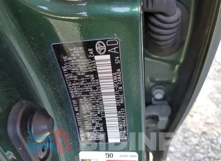 2T1BURHE9GC620184 Photo# 12