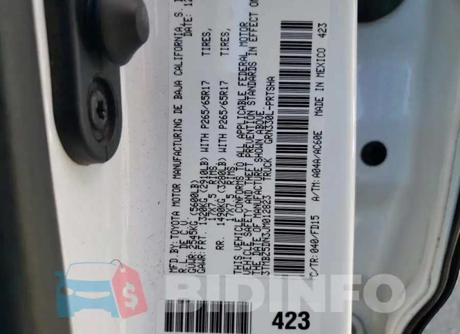 3TMBZ5DN3JM012823 Photo# 13