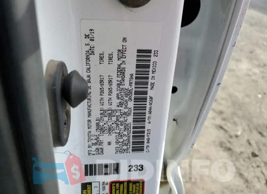 3TMCZ5ANXKM225231 Photo# 12