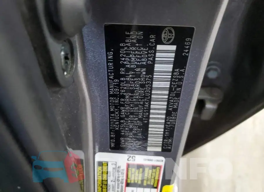 4T1G11AK7LU305375 Photo# 13