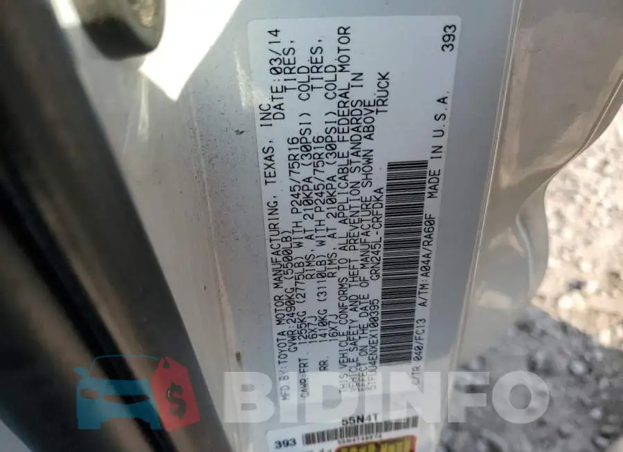 5TFUU4ENXEX100395 Photo# 12