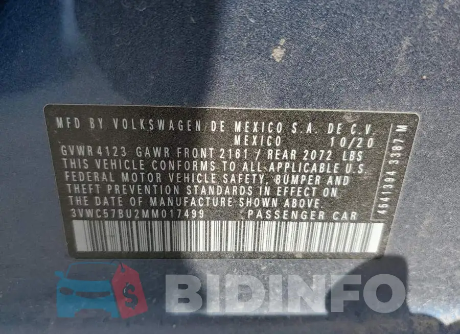 3VWC57BU2MM017499 Photo# 12
