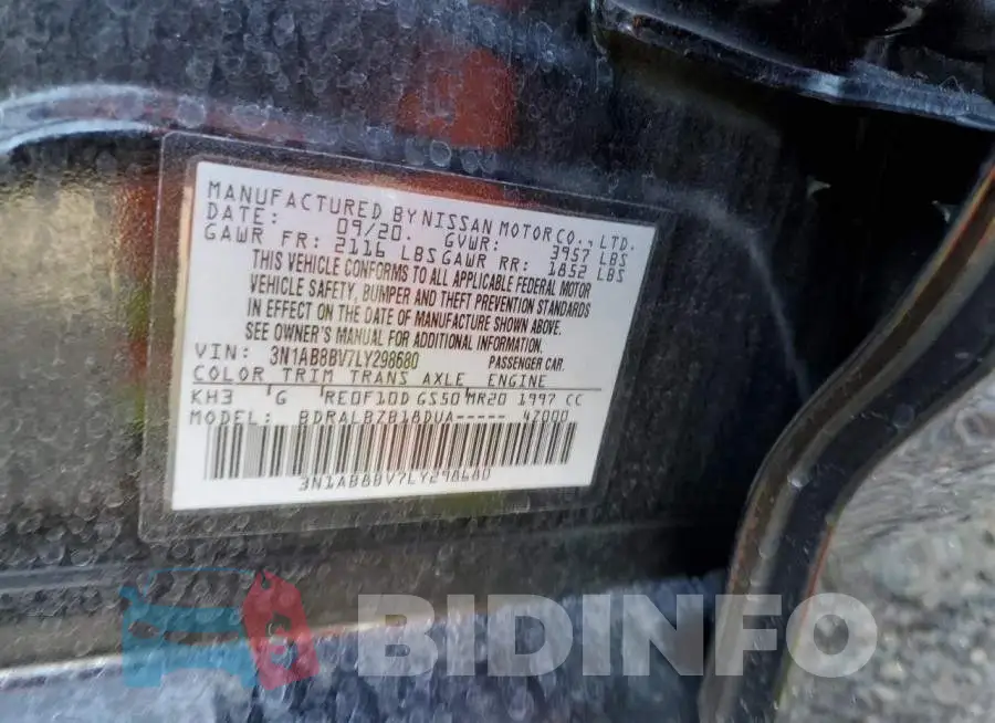 3N1AB8BV7LY298680 Photo# 12