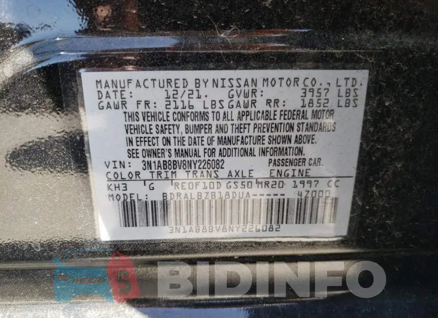 3N1AB8BV8NY226082 Photo# 12