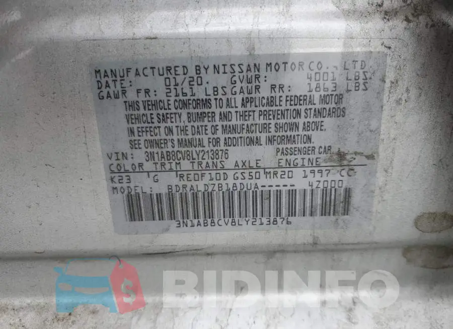 3N1AB8CV8LY213876 Photo# 12