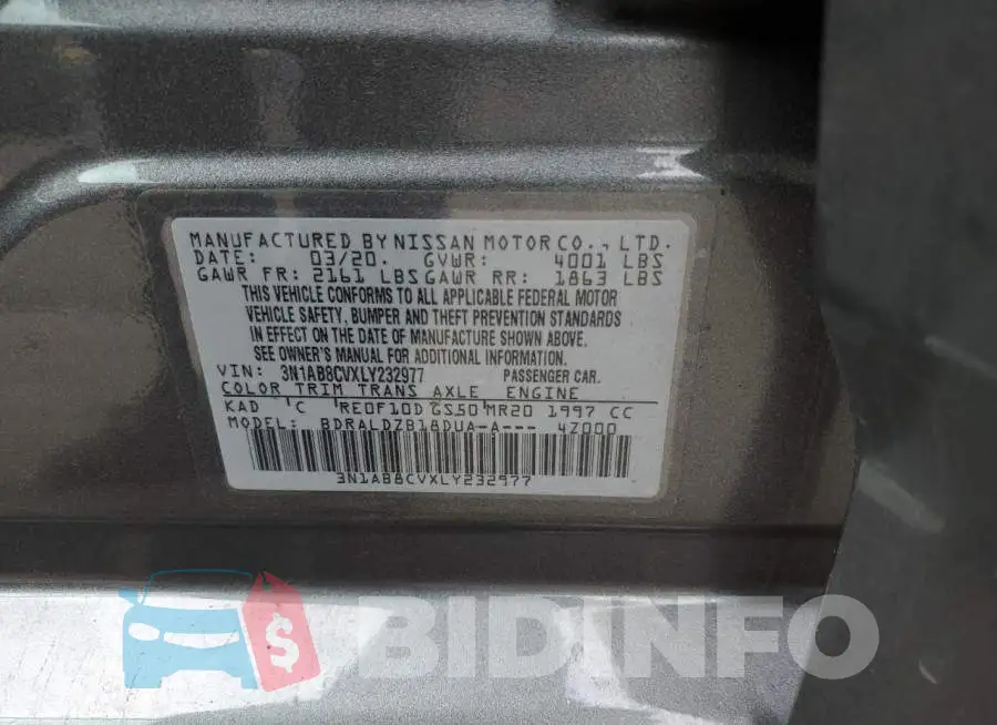 3N1AB8CVXLY232977 Photo# 12