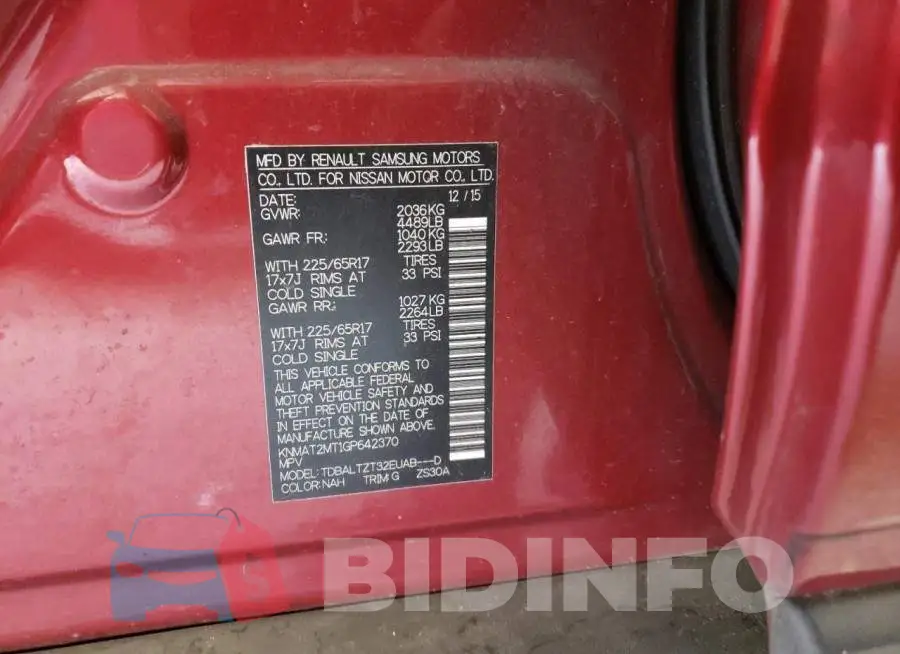 KNMAT2MT1GP642370 Photo# 13