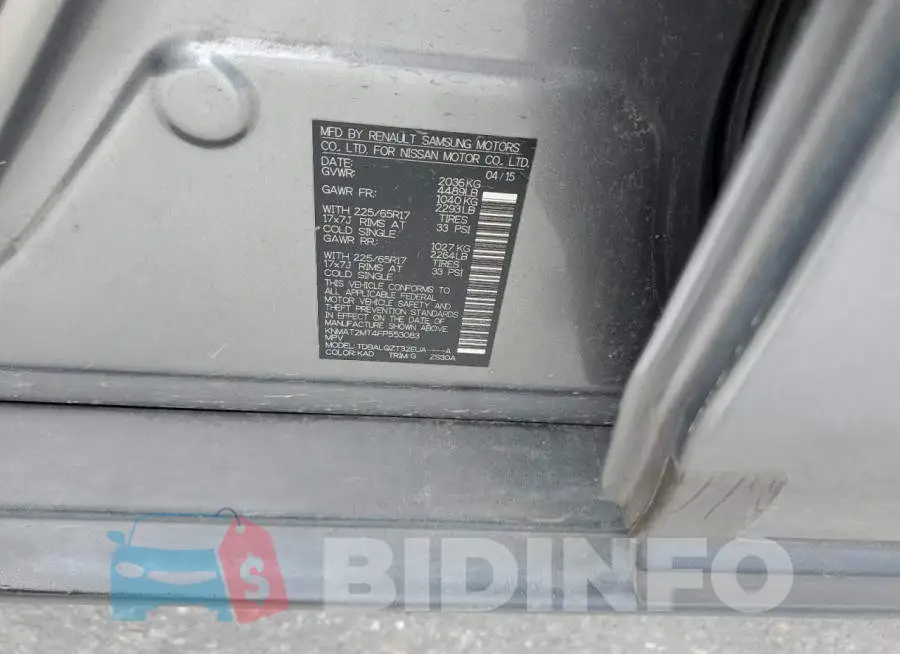 KNMAT2MT4FP553083 Photo# 13