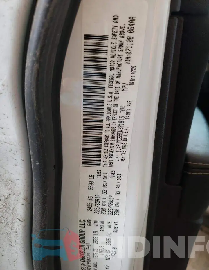 1C4PJMCS9EW321815 Photo# 12