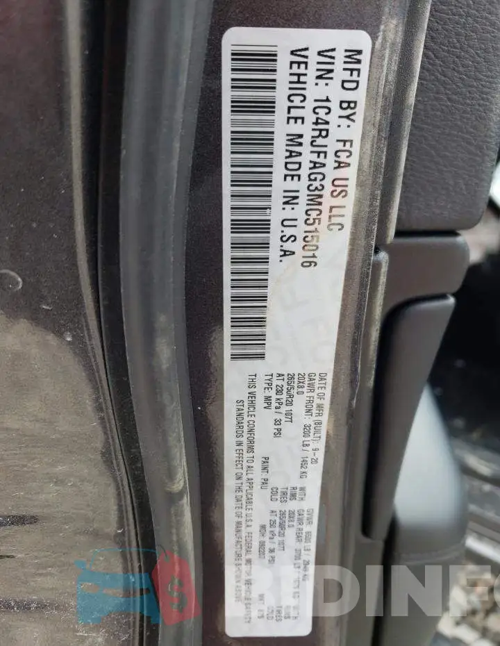 1C4RJFAG3MC515016 Photo# 12