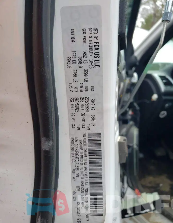 1C4RJFAG4FC171599 Photo# 14