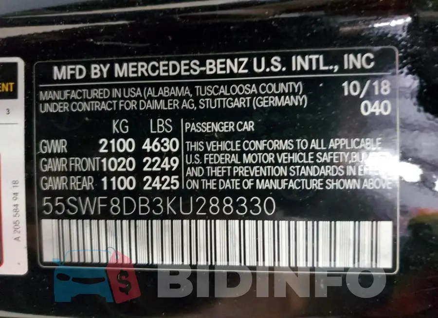 55SWF8DB3KU288330 Photo# 12