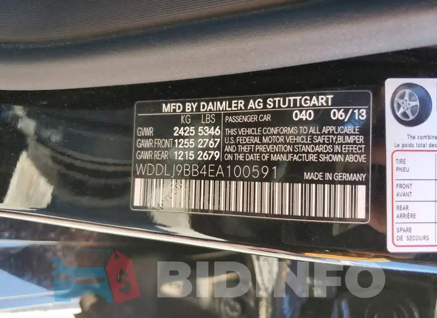 WDDLJ9BB4EA100591 Photo# 12