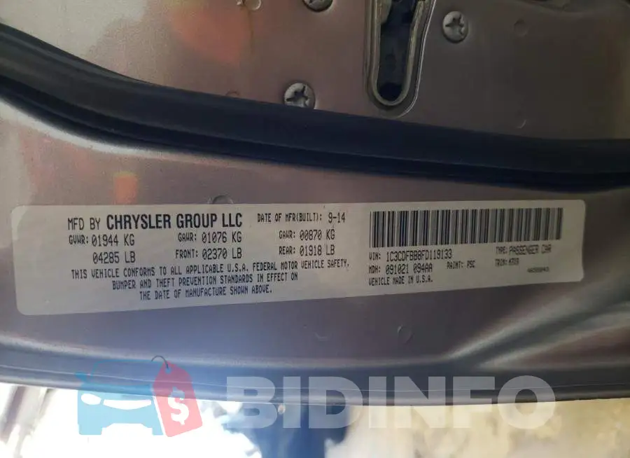 1C3CDFBB8FD119133 Photo# 10