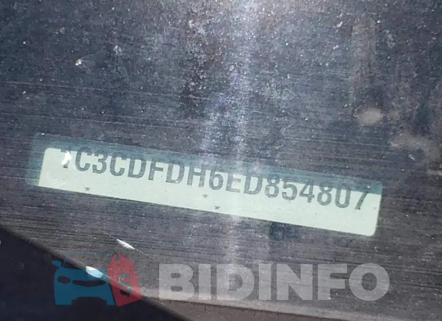 1C3CDFDH6ED854807 Photo# 12