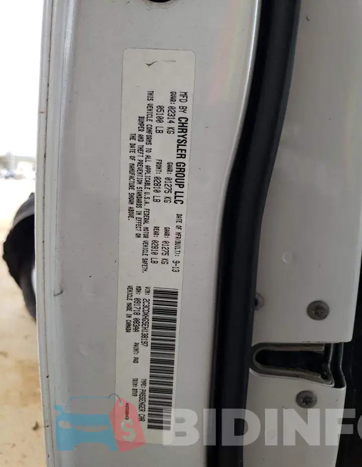 2C3CDXHG5EH138197 Photo# 12