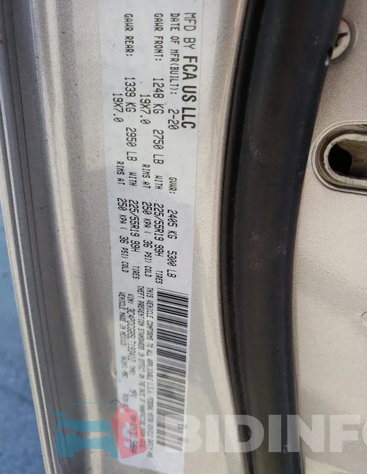 3C4PDCGB5LT193412 Photo# 13