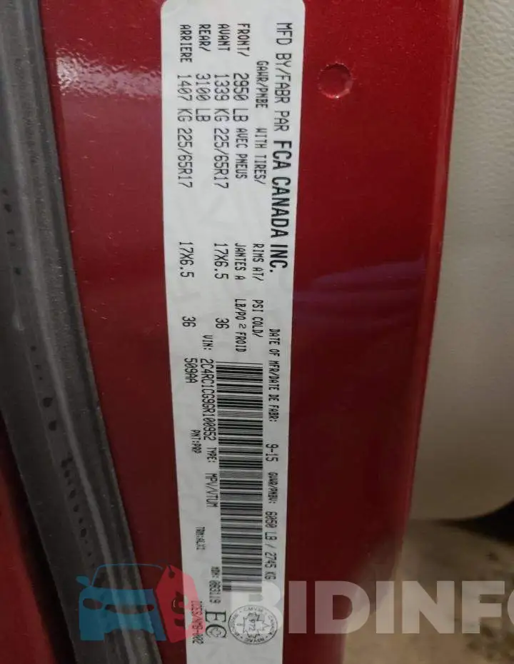 2C4RC1CG9GR100952 Photo# 14