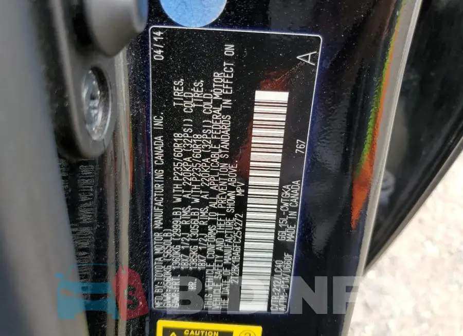2T2BK1BA6FC254272 Photo# 13