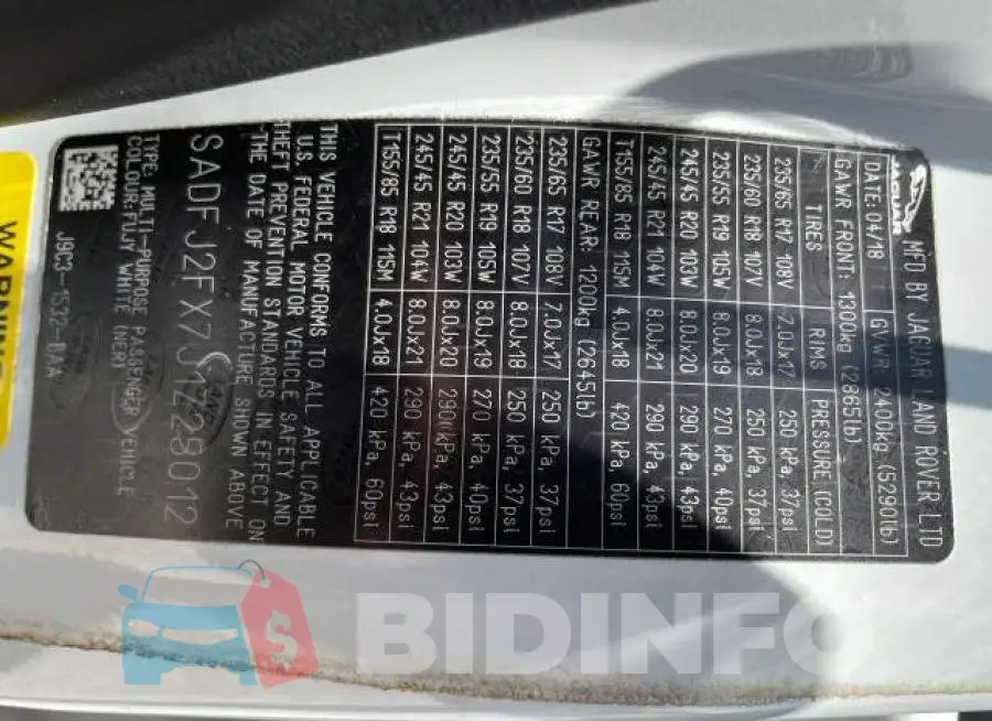 SADFJ2FX7J1Z25012 Photo# 10