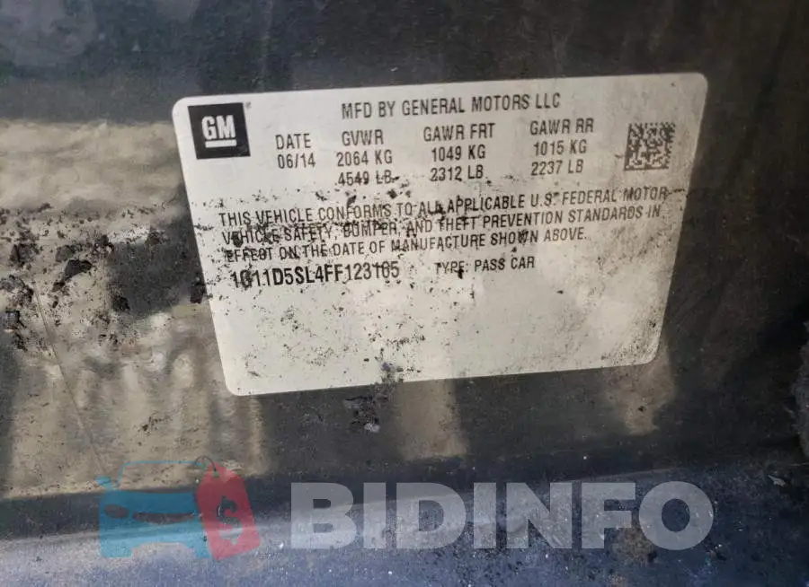1G11D5SL4FF123165 Photo# 12