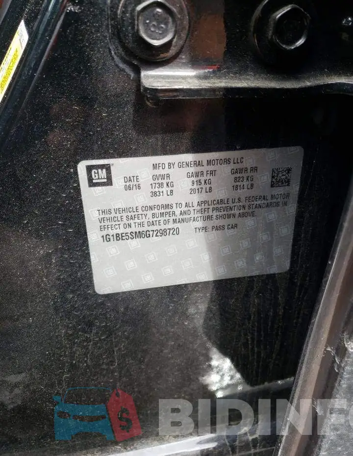 1G1BE5SM6G7298720 Photo# 10
