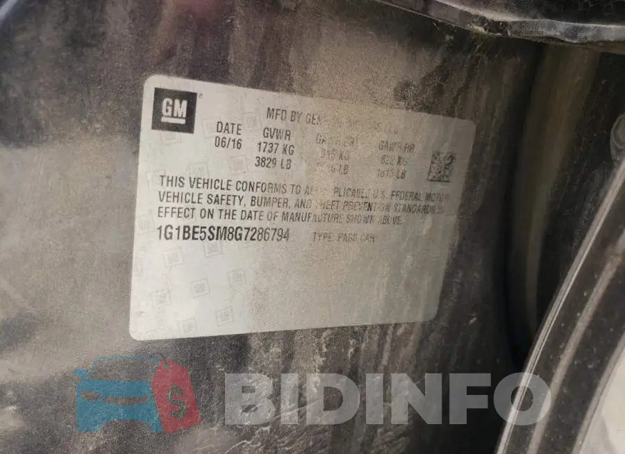 1G1BE5SM8G7286794 Photo# 10