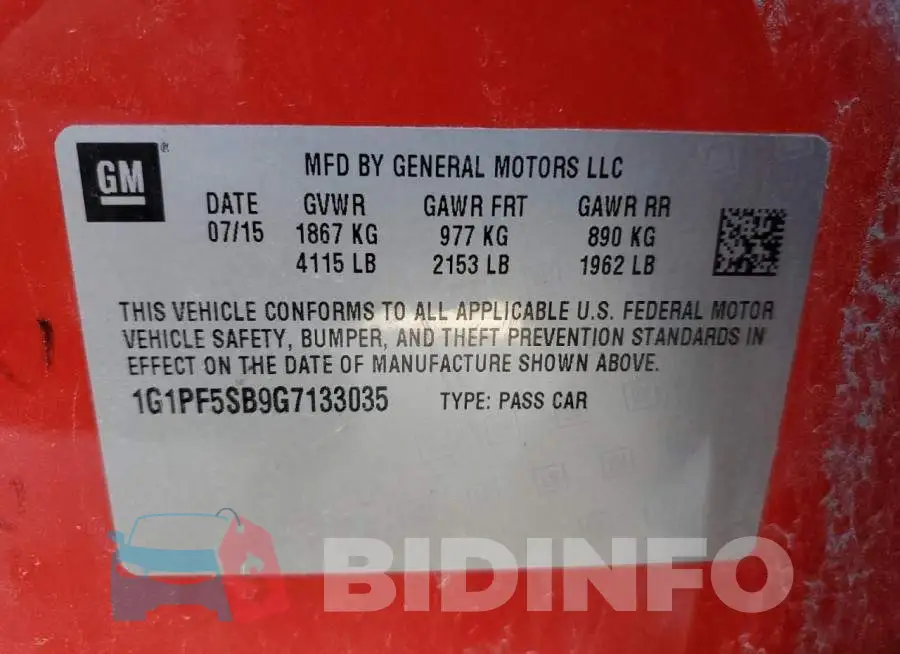 1G1PF5SB9G7133035 Photo# 12