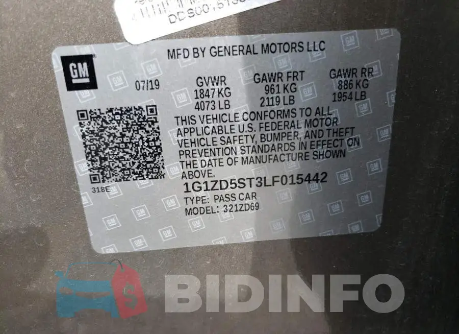 1G1ZD5ST3LF015442 Photo# 13