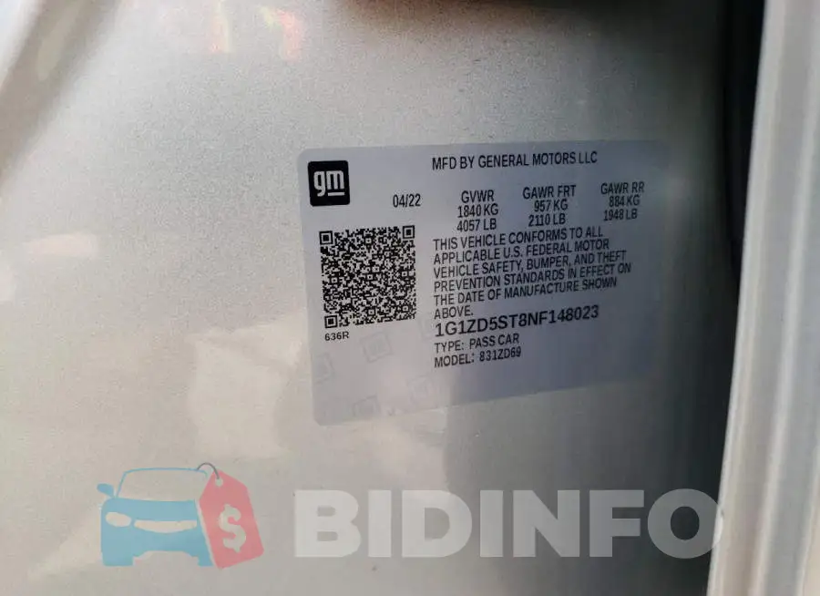 1G1ZD5ST8NF148023 Photo# 13