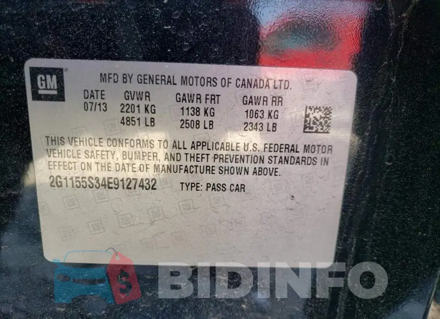 2G1155S34E9127432 Photo# 12
