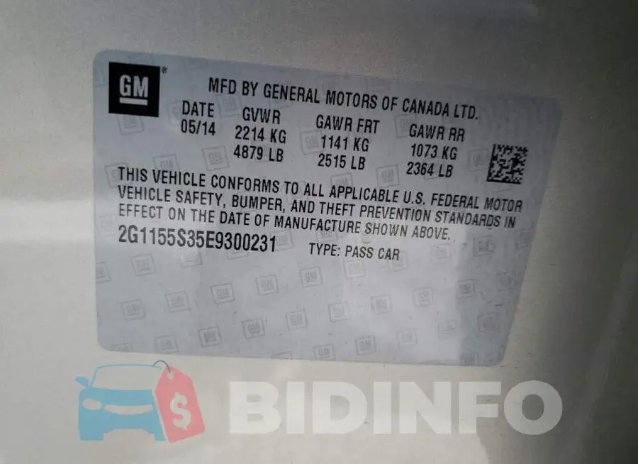 2G1155S35E9300231 Photo# 12