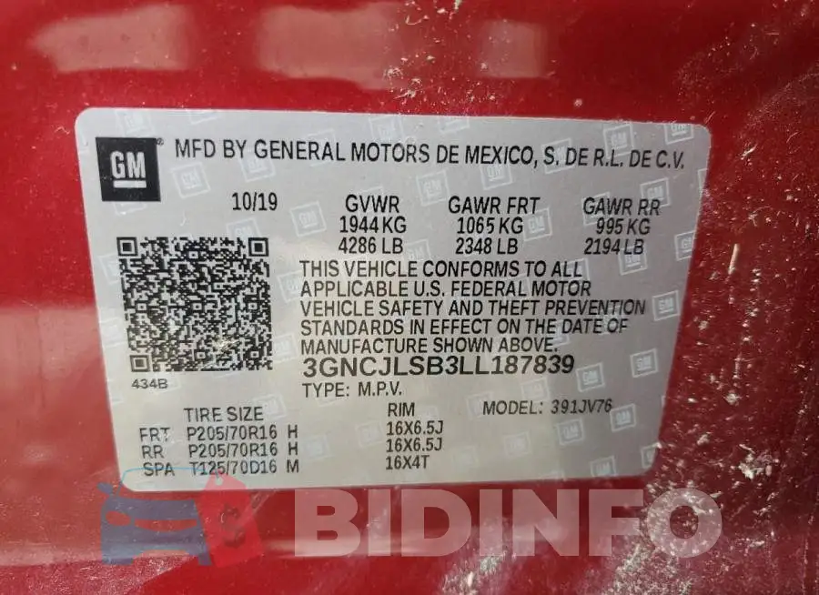 3GNCJLSB3LL187839 Photo# 14