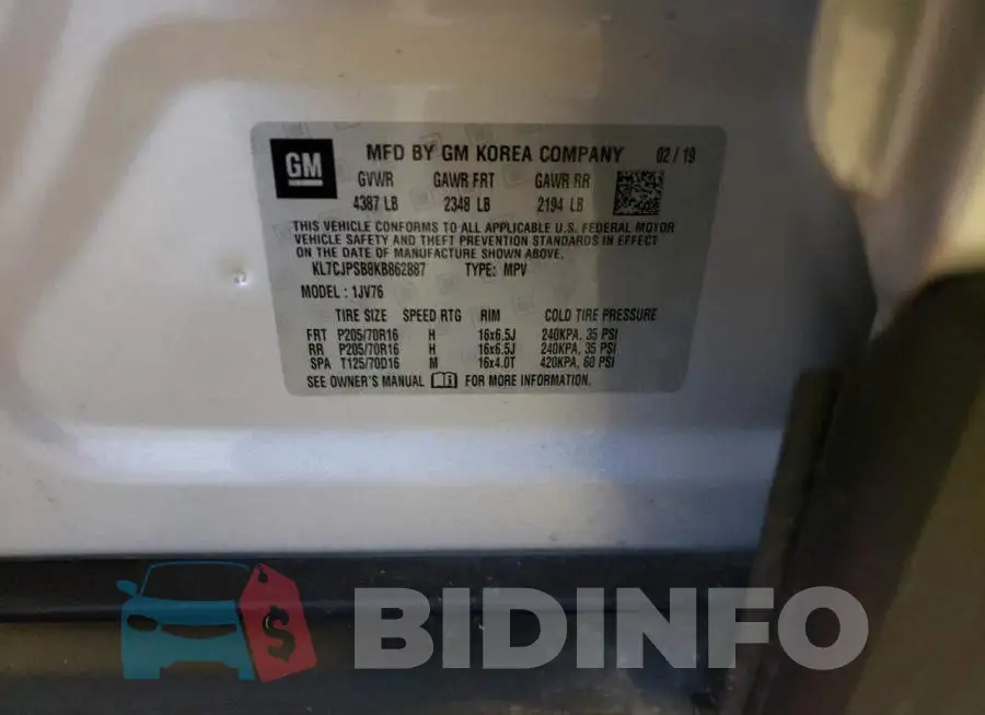KL7CJPSB8KB862887 Photo# 14