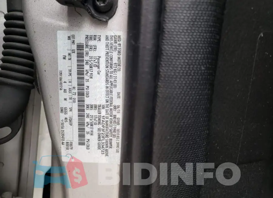 1FADP3F23FL334723 Photo# 13