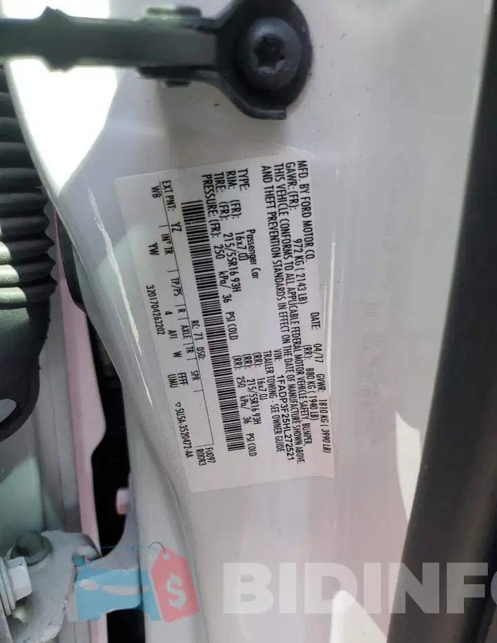 1FADP3F25HL272521 Photo# 12